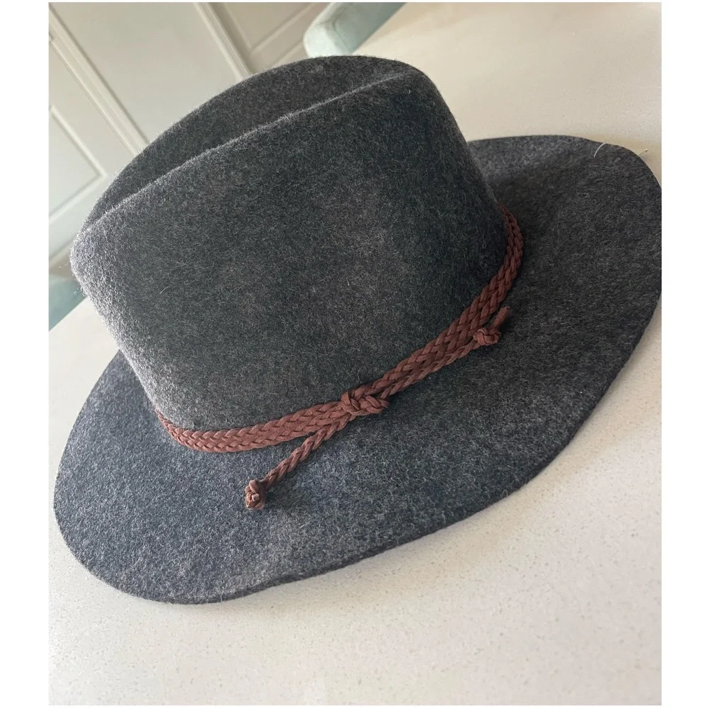 Boho Braided Trim Panama hat - Picture 5 of 7